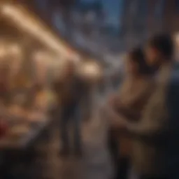 Community members collaborating on a project