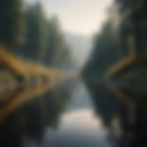 A serene landscape symbolizing peace and reflection