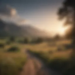 A serene landscape symbolizing peace and hope