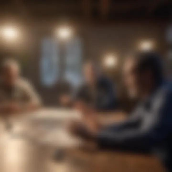 Leader facilitating a brainstorming session