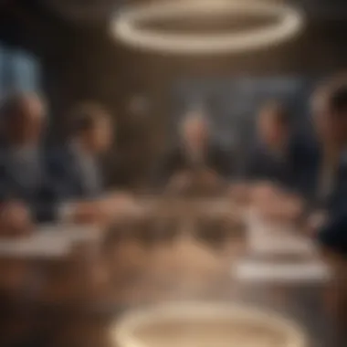 Interdepartmental Strategy Development A strategic meeting involving different departments