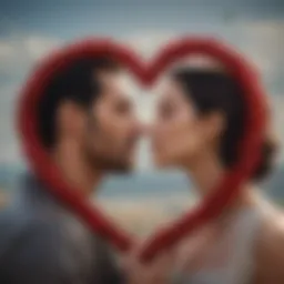 Symbolic representation of love and connection