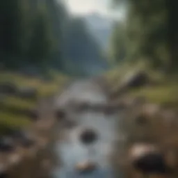 A serene landscape symbolizing tranquility amidst chaos