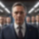 A visionary leader inspiring a team