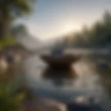 A serene landscape promoting mindfulness