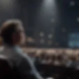 A dynamic speaker captivating an audience