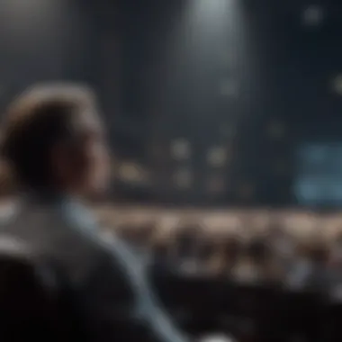 Engaging Presentation Techniques A dynamic speaker captivating an audience
