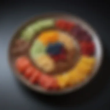 Nutritional Pathways to Increased Energy A colorful plate of nutrient-rich foods symbolizing vitality.