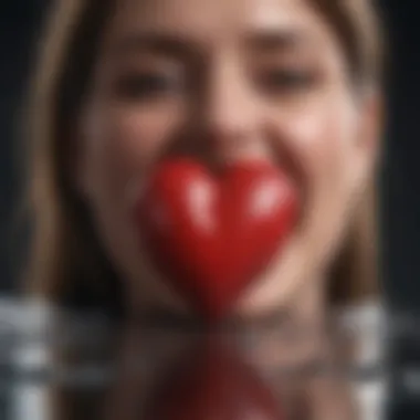 Emotional Turmoil Following a Breakup A heart symbolizing emotional turmoil