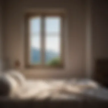 A Glimpse of Hope An open window with soft light filtering in, representing hope and the outside world.