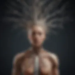 Illustration depicting the nervous system's response to stress