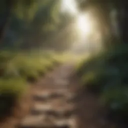Luminous Pathway in Nature