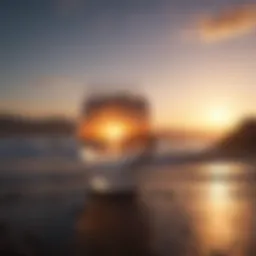 Inspirational quote on sunrise background