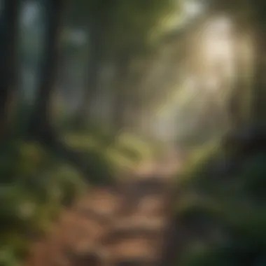 Tranquil Wilderness Nature trail showcasing the path to emotional well-being