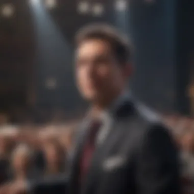 Eloquent Speaker Captivating Audience Eloquent speaker captivating audience