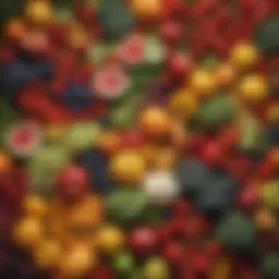A vibrant assortment of fresh fruits and vegetables symbolizing holistic health