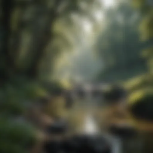 A serene landscape symbolizing tranquility and healing