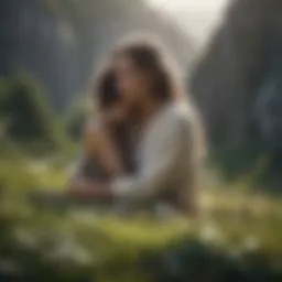 A serene landscape representing inner peace