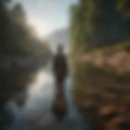 A serene landscape representing inner peace and self-reflection