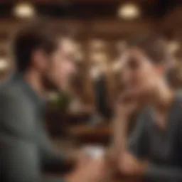 Two individuals engaged in a deep conversation
