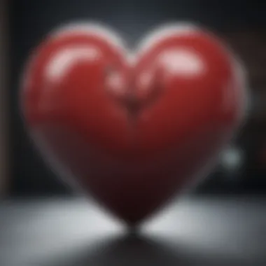 A close-up view of a heart symbolizing love and compatibility concerns