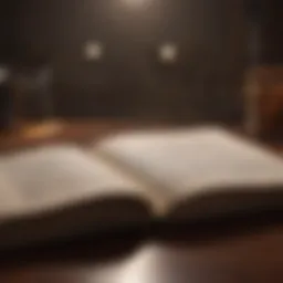 An open book with inspiring quotes highlighted